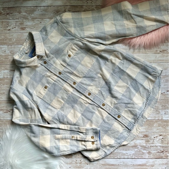 L.L. Bean Women’s Flannel Shirt | Tartan Plaid | size Medium Petite | EUC - Picture 1 of 8